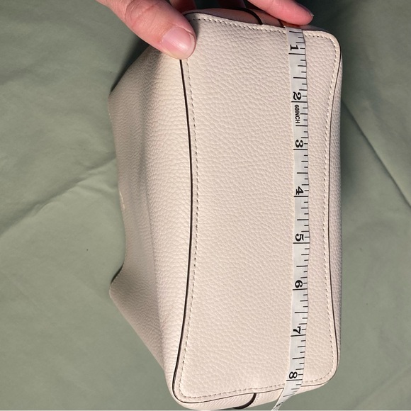 Coach 1011 Town Bucket chalk white pebbles Leather Shoulder Bag - Picture 7 of 11